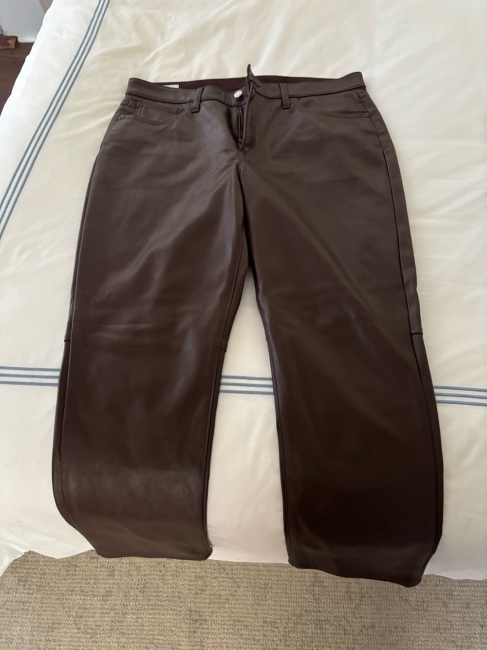 GAP Vintage Slim High Rise  Faux Leather pants